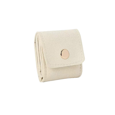 Simple And Convenient Grid Jewelry Mini Microfiber Ring Buggy Bag