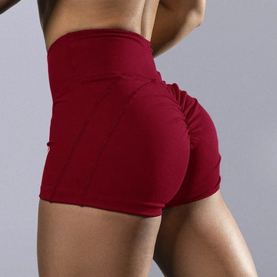 Hip Lifting Crimp High Waist Yoga Women's Shorts