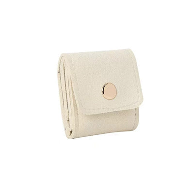 Simple And Convenient Grid Jewelry Mini Microfiber Ring Buggy Bag