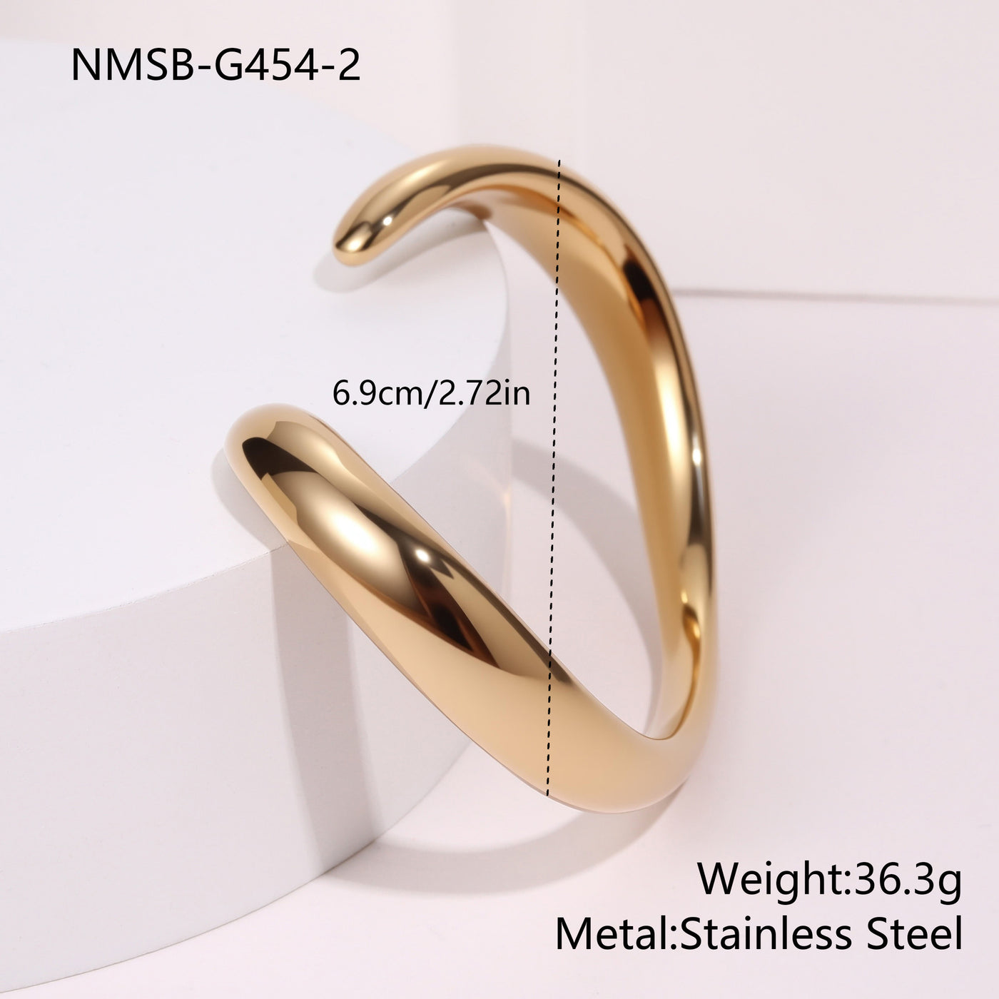 Design Sense Texture Surround Open-ended Bracelet Women