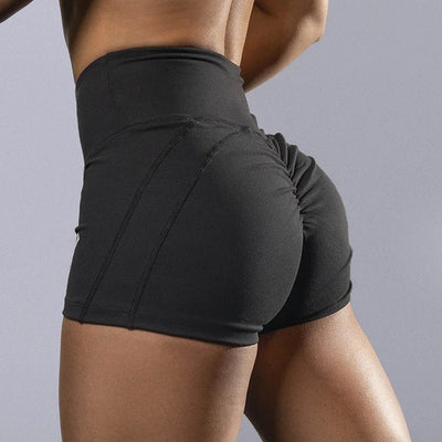 Hip Lifting Crimp High Waist Yoga Women's Shorts