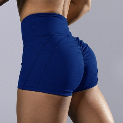 Hip Lifting Crimp High Waist Yoga Women's Shorts