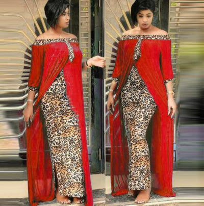 Women's Leopard Print Dress Tube Top