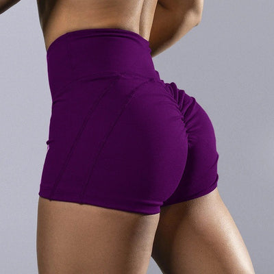 Hip Lifting Crimp High Waist Yoga Women's Shorts