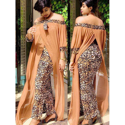 Women's Leopard Print Dress Tube Top