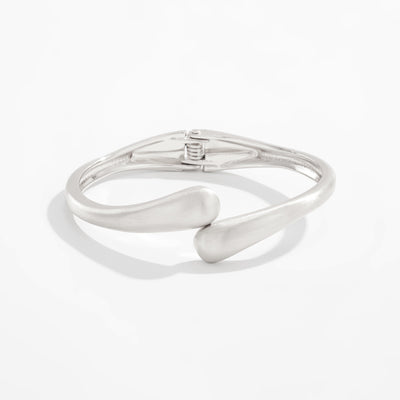 Metal Matte Textured Glossy Spring Bracelet Opening Bracelet